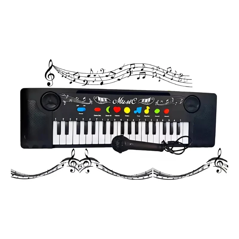 Kids Electronic Piano 37 Keys with Microphone – Educational Musical Toy – For Children Ages 3+